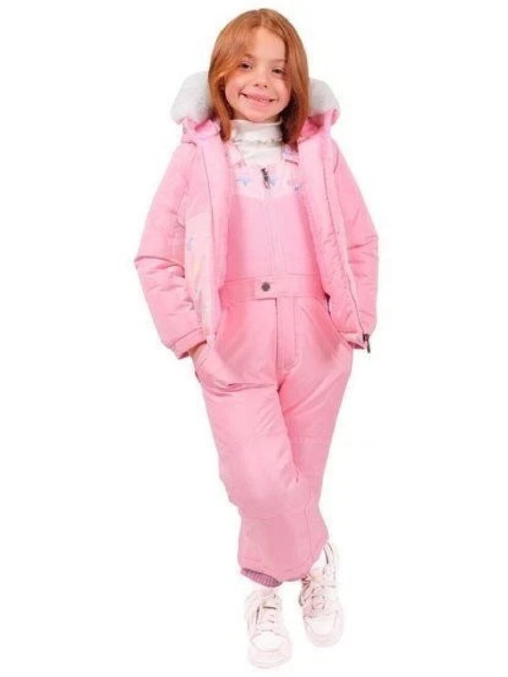 Spyder Girls Size 6 Pink 2 Piece Snowsuit Jacket Bib Pants NWT
